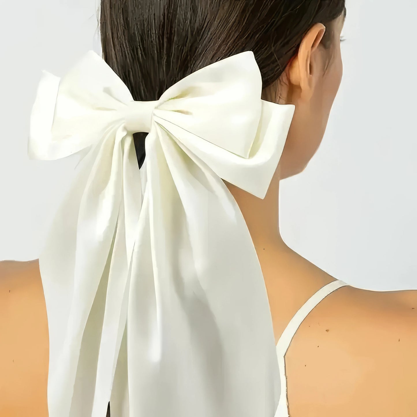 2 Women's Black and White Bow Hair Clips, Elegant Hair Accessories, Fashionable, Suitable for Daily Hair Accessories