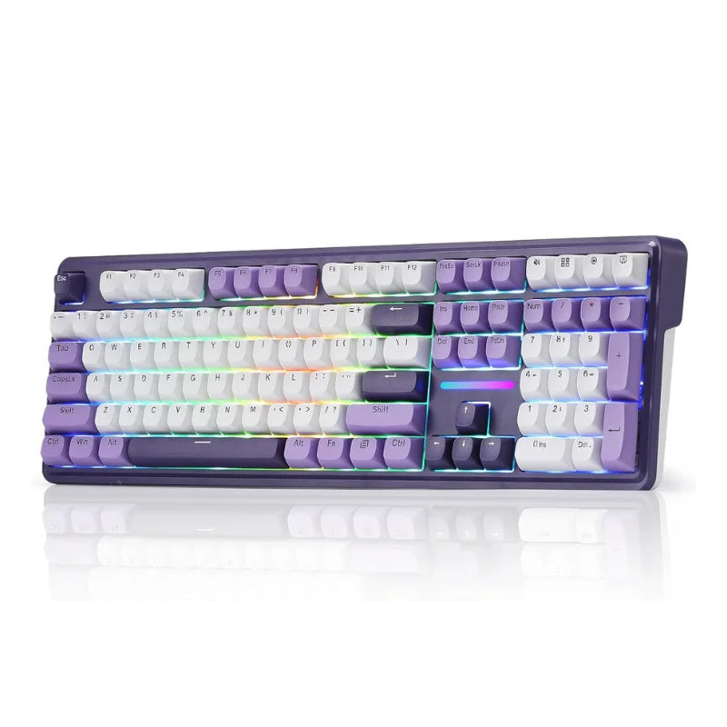 Redragon K745 PRO Wireless Gasket RGB 108 Keys Mechanical Gaming Keyboardw/Extra 4 Hotkeys, Hot-Swap Socket
