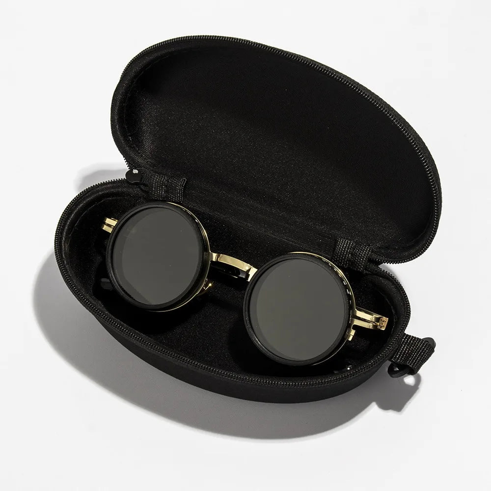 ND2-400 Adjustable Dimming Glasses ND Filter UV400 Polarized Sunglasses With Glasse Case 9 Level Fishing Sunglasses Outdoor