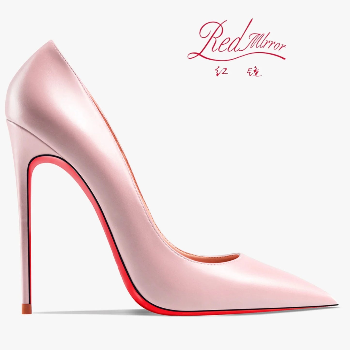 Shoes For Women 2025 Trend Leather Luxury Red Bottoms High Heels 12cm Pointed Toe Stiletto Pumps Comfortable Party Wedding Shoes