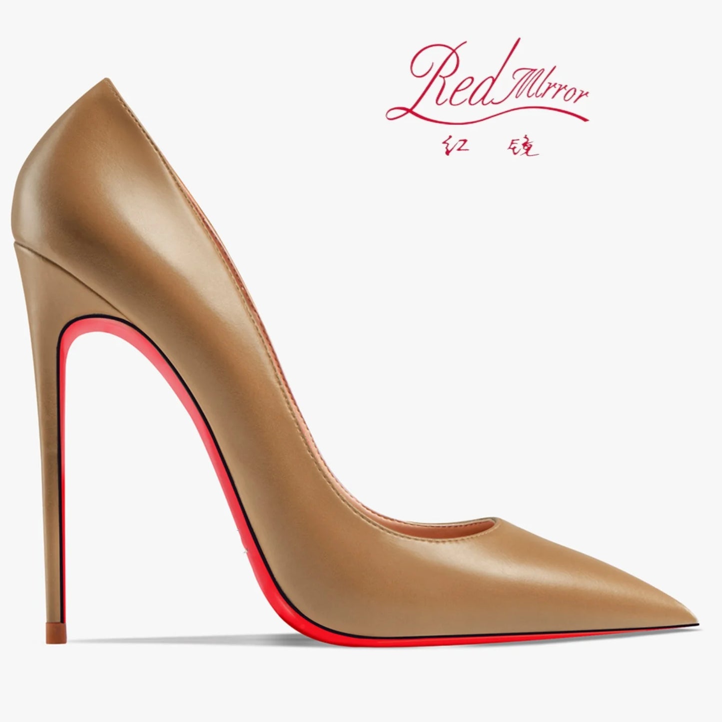 Shoes For Women 2025 Trend Leather Luxury Red Bottoms High Heels 12cm Pointed Toe Stiletto Pumps Comfortable Party Wedding Shoes