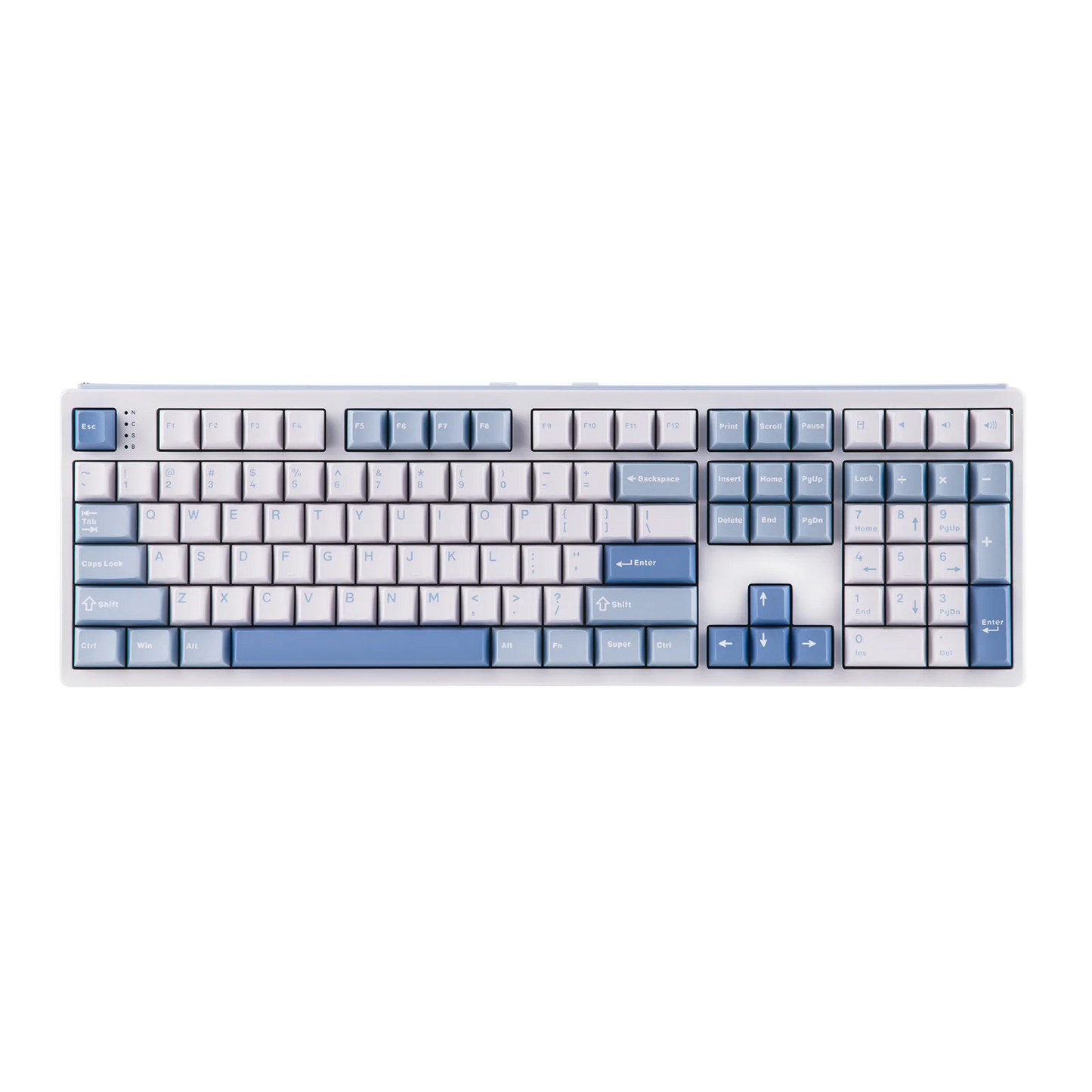 EPOMAKER TH108 100% Full Size Gasket Wired/BT/2.4Ghz Wireless NKRO Mechanical Gaming Keyboard 10000mAh Battery RGB Backlit
