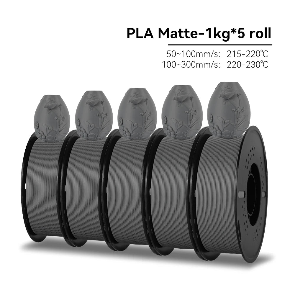 KEEPANG PLA/HS-PLA/PLA Matte/PLA Pro Filament 5KG PLA 3D Filament 1.75mm 1KG/Roll (2.2lbs) Neatly Wound 3D Printing Materials