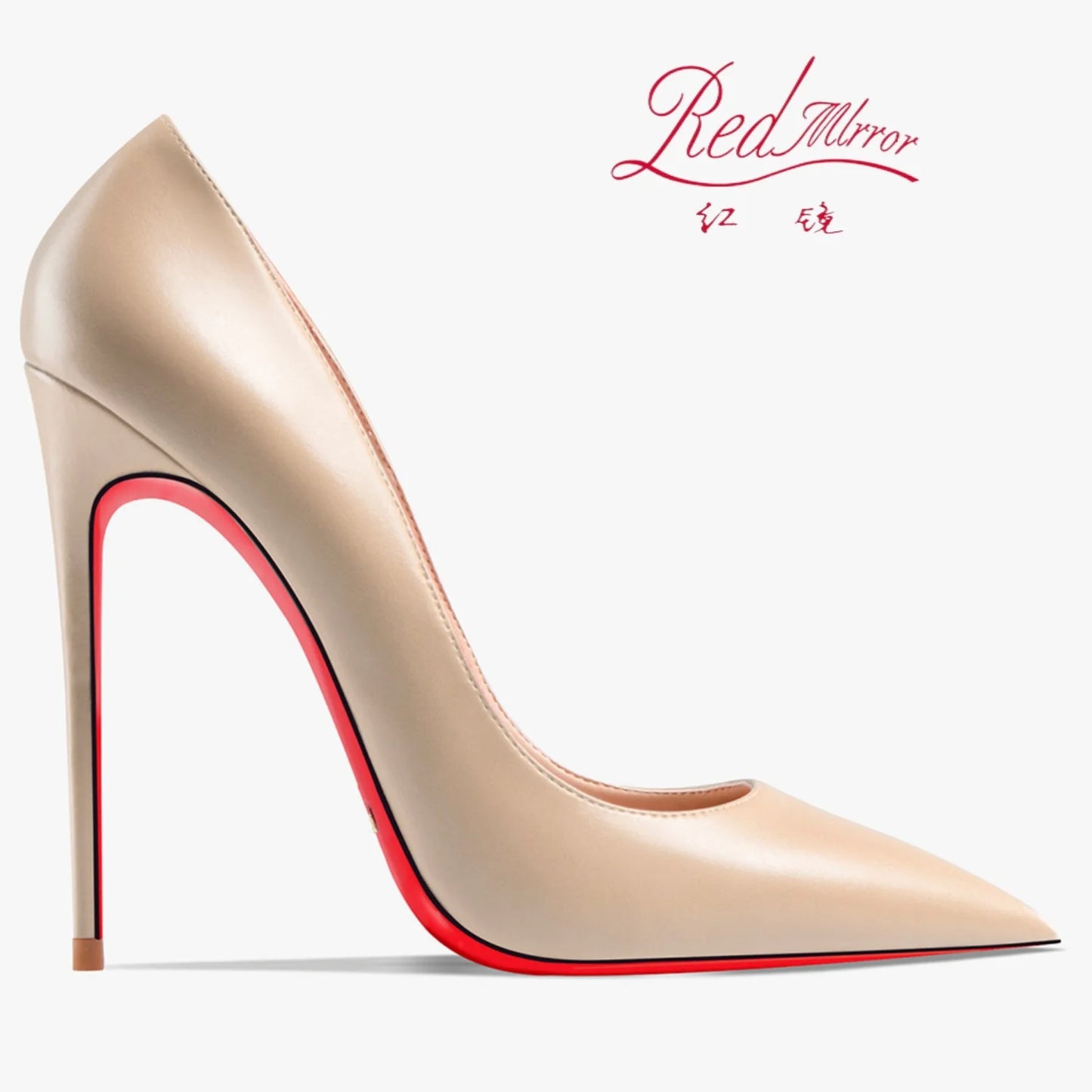 Shoes For Women 2025 Trend Leather Luxury Red Bottoms High Heels 12cm Pointed Toe Stiletto Pumps Comfortable Party Wedding Shoes