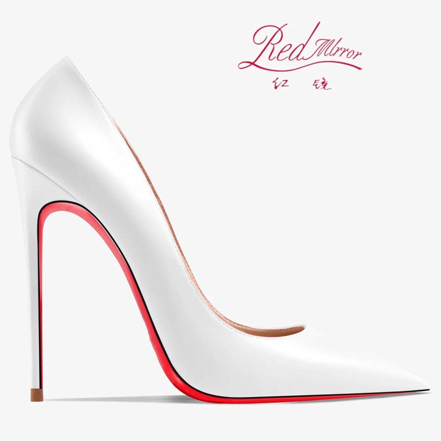 Shoes For Women 2025 Trend Leather Luxury Red Bottoms High Heels 12cm Pointed Toe Stiletto Pumps Comfortable Party Wedding Shoes